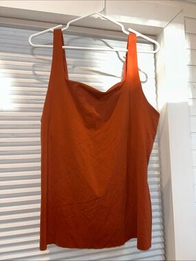 Nike DryFit Bra Tank Top, Size 1X, Terracotta (orange/brown)
